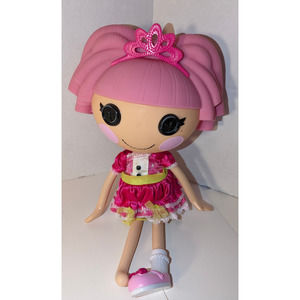 12" Lalaloopsy Jewel Sparkles Doll Full Sized Pink Tiara Dress Outfit Retired